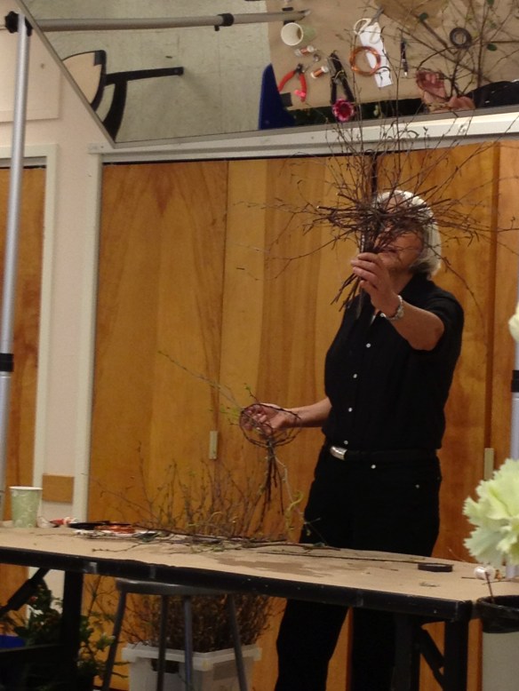 jane with birch structure