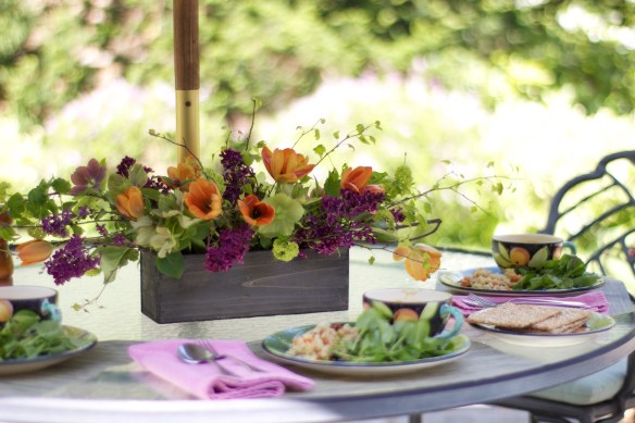 A lunchtime spring flower fiesta