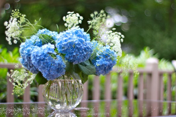 hydrangea arrangement
