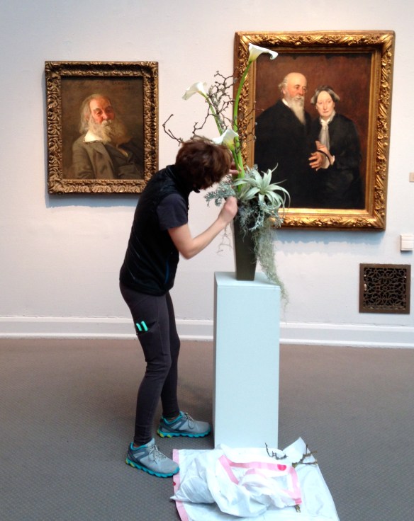 Making some last minute tweaks to my design...having trouble 'walking away'...photo by Juliet