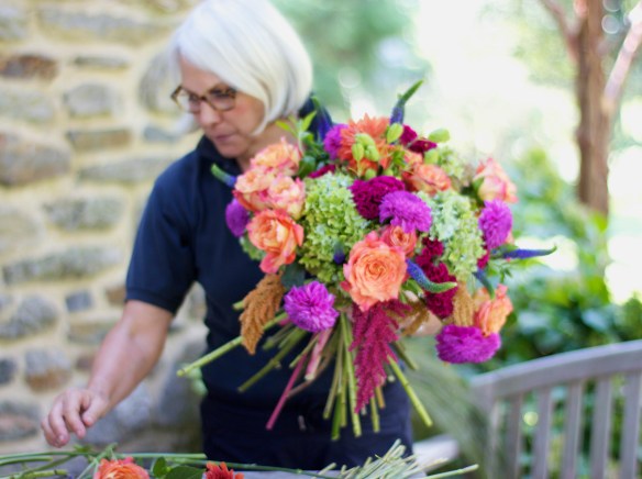 Jane's hand-tied bouquets are to die for! (photo not featured in book but concept is)